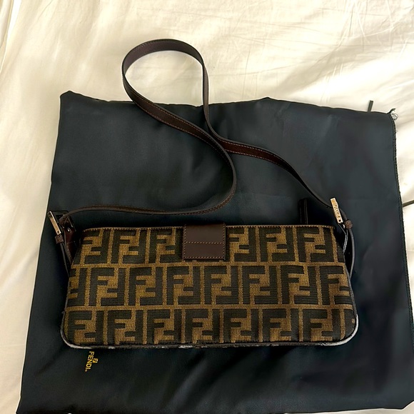 Fendi zucca baguette crossbody - Picture 7 of 14